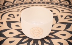 Bol de Meditație Meinl Solfeggio Crystal Singing Bowl, Fa 639 Hz, 10 " / 25 cm, Heart Chakra