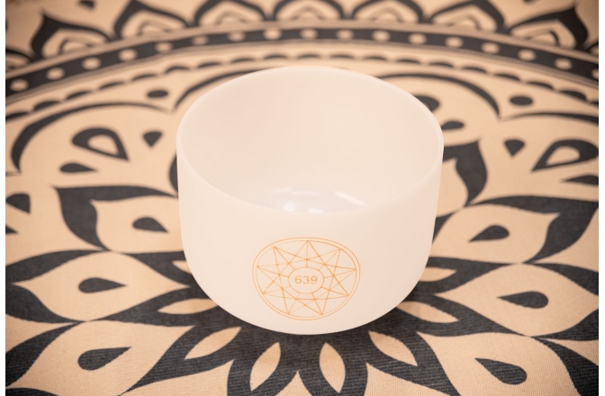Bol de Meditație Meinl Solfeggio Crystal Singing Bowl, Fa 639 Hz, 10 " / 25 cm, Heart Chakra