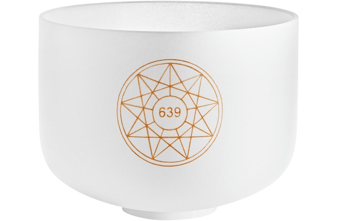 Bol de Meditație Meinl Solfeggio Crystal Singing Bowl, Fa 639 Hz, 10 " / 25 cm, Heart Chakra