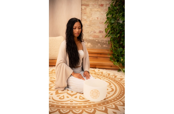 Bol de Meditație Meinl Solfeggio Crystal Singing Bowl, Re 417 Hz, 10" / 25 cm, Sacral Chakra