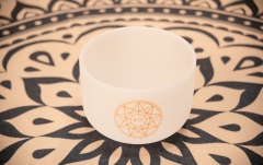 Bol de Meditație Meinl Solfeggio Crystal Singing Bowl, Re 417 Hz, 10" / 25 cm, Sacral Chakra