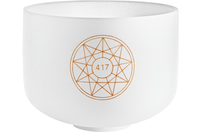 Bol de Meditație Meinl Solfeggio Crystal Singing Bowl, Re 417 Hz, 10" / 25 cm, Sacral Chakra