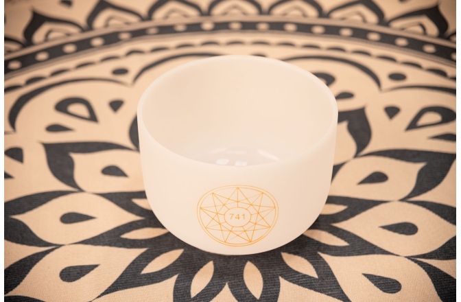 Bol de Meditație Meinl Solfeggio Crystal Singing Bowl, Sol 741 Hz, 10" / 25 cm, Throat Chakra