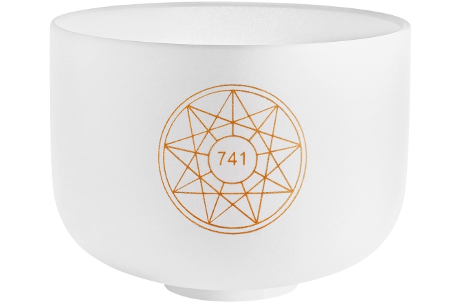 Bol de Meditație Meinl Solfeggio Crystal Singing Bowl, Sol 741 Hz, 10" / 25 cm, Throat Chakra