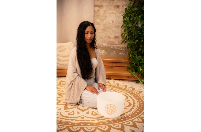 Bol de Meditație Meinl Solfeggio Crystal Singing Bowl, Ut 396 Hz, 10" / 25 cm, Root Chakra