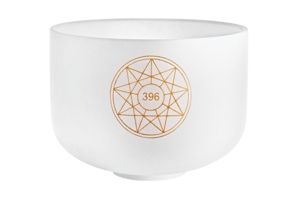 Solfeggio Crystal Singing Bowl, Ut 396 Hz, 10" / 25 cm, Root Chakra