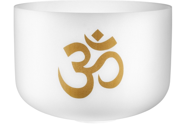 16" Om Crystal Singing Bowl, 136.10 Hz / C#3