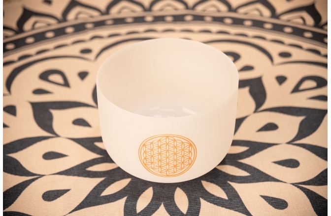 Bol de meditaţie Meinl Crystal Singing Bowl, Flower of Life 128 Hz, 10" / 25 cm