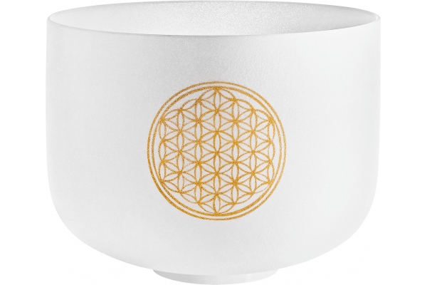 Crystal Singing Bowl, Flower of Life 128 Hz, 10" / 25 cm