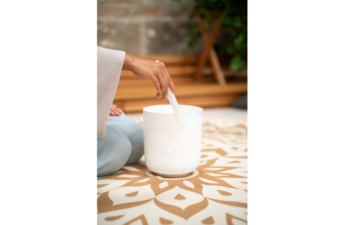 Bol de meditaţie Meinl EC Singing Bowl, 7"/18 cm, Note B3, Creamy, Crown Chakra