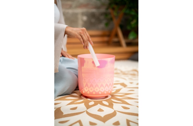 Bol de meditaţie Meinl EC Singing Bowl, 7,5"/19 cm, Note G3, Lotus Pink, Throat Chakra