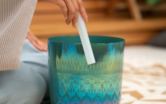 Bol de meditaţie Meinl EC Singing Bowl, 8"/20 cm, Note F3, Mint Blue, Heart Chakra