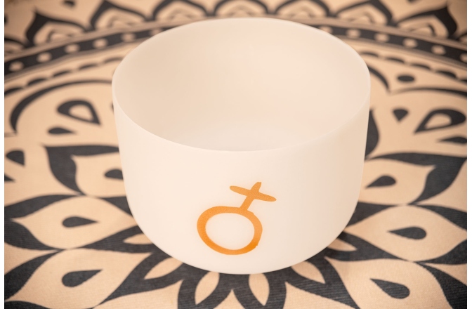 Bol de meditaţie Meinl Planetary Tuned Crystal Singing Bowl, 12" / 30 cm, Earth Platonic Year 172.06 Hz, Crown Chakra
