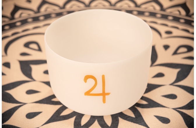 Bol de meditaţie Meinl Planetary Tuned Crystal Singing Bowl, 12" / 30 cm, Jupiter 183.58 Hz, Solarplexus Chakra