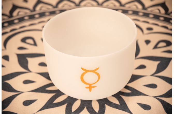 Bol de meditaţie  Meinl Planetary Tuned Crystal Singing Bowl 12" / 30 cm, Mercury 141.27 Hz, Throat Chakra
