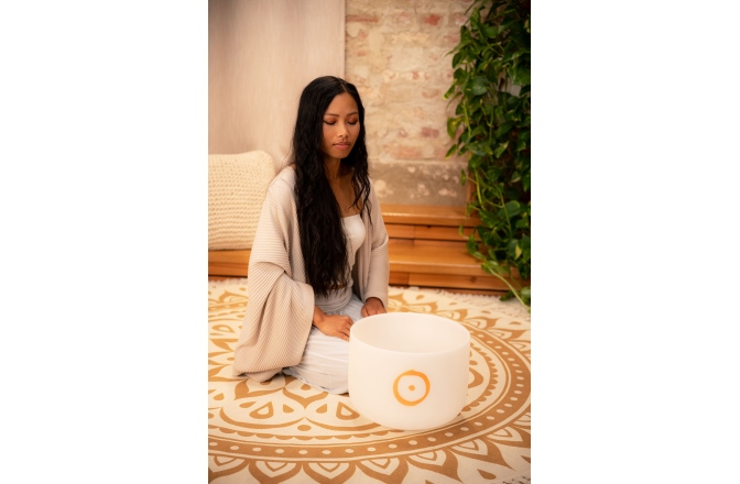 Bol de meditaţie  Meinl Planetary Tuned Crystal Singing Bowl, 12" / 30 cm, Sun 126.22 Hz, Solarplexus Chakra