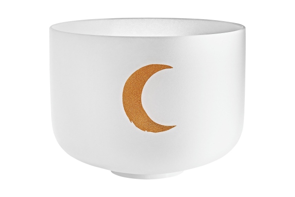 Planetary Tuned Crystal Singing Bowl 12" / 30 cm, Synodic Moon 210.42 Hz, Sacral Chakra