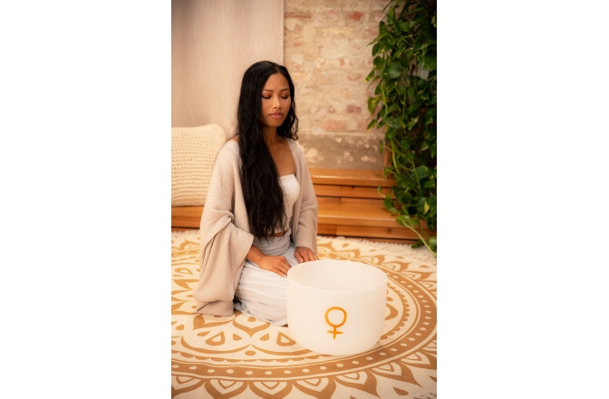 Bol de meditaţie  Meinl Planetary Tuned Crystal Singing Bowl, 12" / 30 cm, Venus 221.23 Hz, Brow Chakra