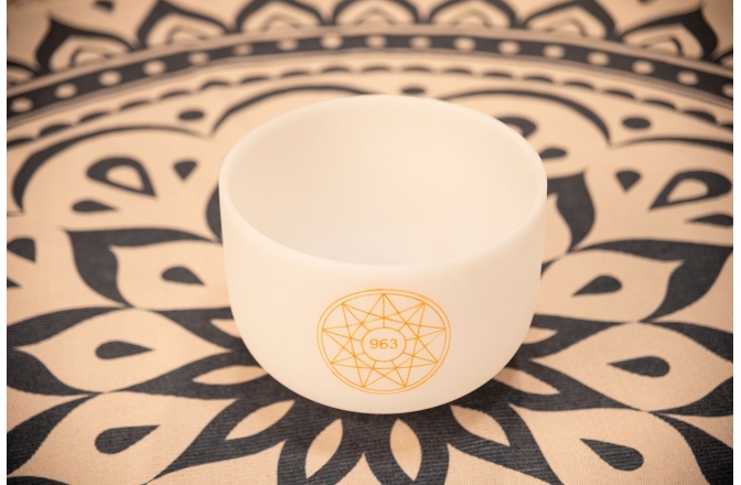 Bol de meditaţie Meinl Solfeggio Crystal Singing Bowl, 963 Hz, 10 " / 25 cm, Crown Chakra