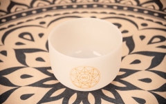 Bol de meditaţie Meinl Solfeggio Crystal Singing Bowl, La 852 Hz, 10" / 25 cm, Brow Chakra