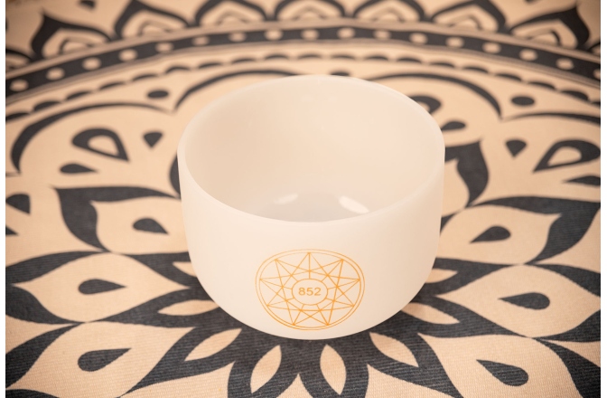 Bol de meditaţie Meinl Solfeggio Crystal Singing Bowl, La 852 Hz, 10" / 25 cm, Brow Chakra