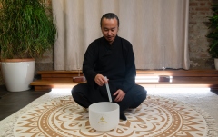 Bol sonic de cristal Meinl Sonic Energy 10'' TCM Crystal Singing Bowl, Earth 256 Hz