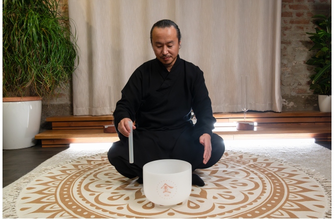 Bol sonic de cristal Meinl Sonic Energy 10'' TCM Crystal Singing Bowl, Metal 288 Hz