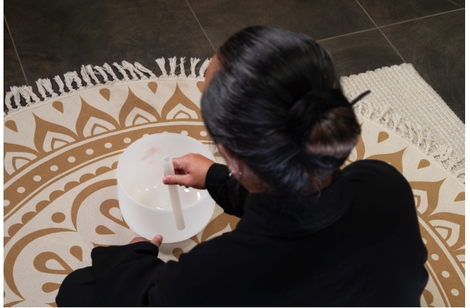 Bol sonic de cristal Meinl Sonic Energy 10'' TCM Crystal Singing Bowl, Wood 324 Hz