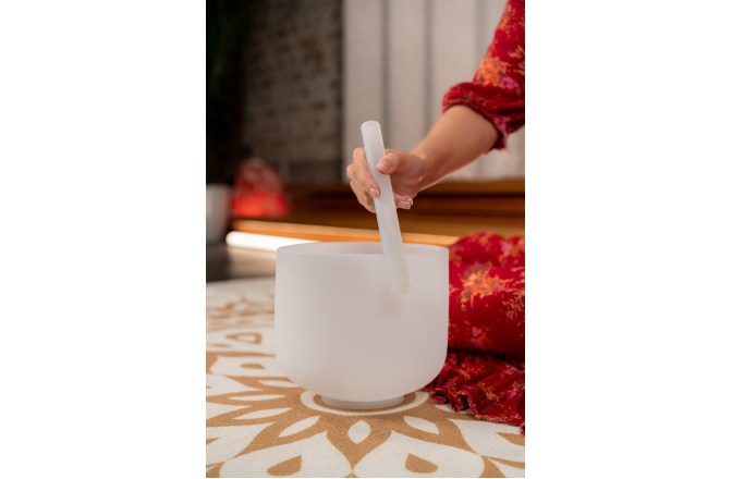 Bol sonic de cristal Meinl Sonic Energy 8'' Crystal Singing Bowl Note C5 432 Hz Root Chakra CSB8C5