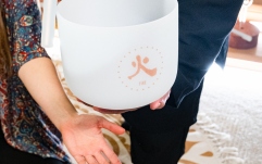 Bol sonic de cristal Meinl Sonic Energy 8'' TCM Crystal Singing Bowl, Fire 384 Hz