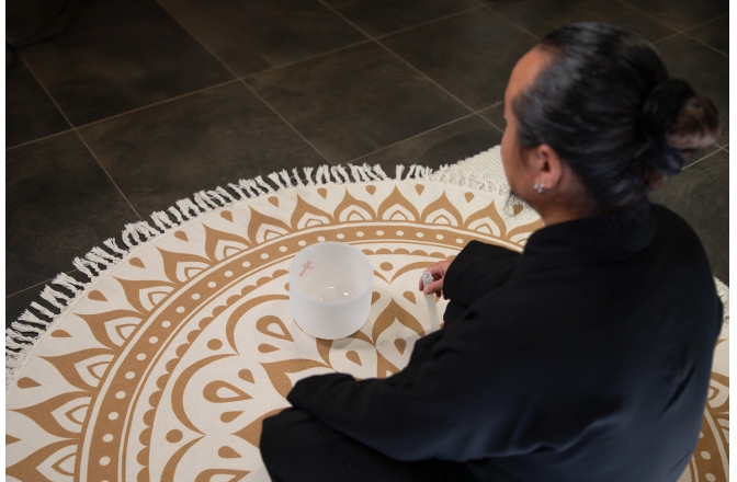 Bol sonic de cristal Meinl Sonic Energy 8'' TCM Crystal Singing Bowl, Fire 384 Hz