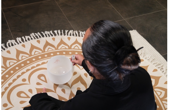 Bol sonic de cristal Meinl Sonic Energy 8'' TCM Crystal Singing Bowl, Water 432 Hz