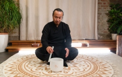 Bol sonic de cristal Meinl Sonic Energy 8'' TCM Crystal Singing Bowl, Water 432 Hz