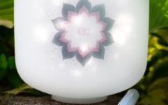 Bol sonic de cristal Meinl Sonic Energy 9'' Crystal Singing Bowl, 432 Hz, Lotus Flower