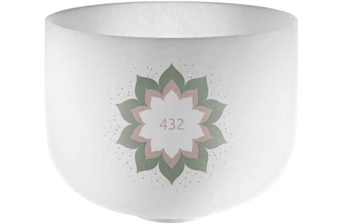 Bol sonic de cristal Meinl Sonic Energy 9'' Crystal Singing Bowl, 432 Hz, Lotus Flower
