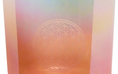 Bol sonic de cristal Meinl Sonic Energy 9'' Essence Crystal Singing Bowl, 128 Hz, Light Rose Gold, Flower of Life