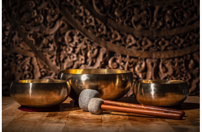 Boluri de meditaíe Meinl Cosmos Series Basic Therapy Singing Bowl Set - 3 pcs.