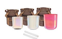 Boluri de meditaţie Meinl EC Singing Bowl Set, Note E4, B3, G3, Solarplexus-Crown-Throat Chakra