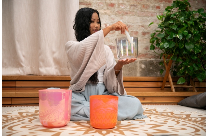 Boluri de meditaţie Meinl EC Singing Bowl Set, Note E4, C4, G3, Solarplexus-Root-Throat Chakra