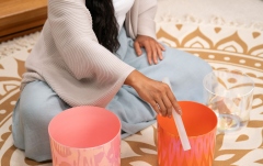 Boluri de meditaţie Meinl EC Singing Bowl Set, Note E4, C4, G3, Solarplexus-Root-Throat Chakra