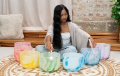 Boluri de meditaţie Meinl MC Singing Bowl Chakra Set, Note C4, D4, E4, F4, G4, A4, B4 (432 Hz)