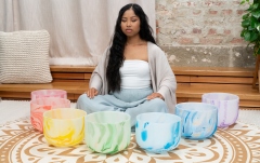 Boluri de meditaţie Meinl MC Singing Bowl Chakra Set, Note C4, D4, E4, F4, G4, A4, B4 (432 Hz)