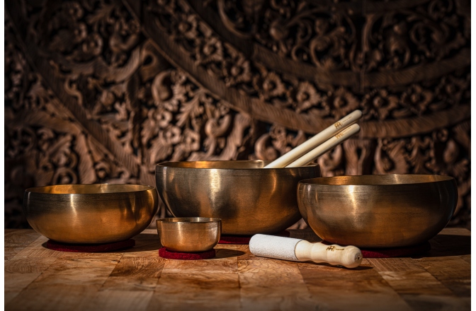 Boluri de meditaţie Meinl Singing Bowl Set - COSMOS SERIES - Consists of: 4 Singing Bowls