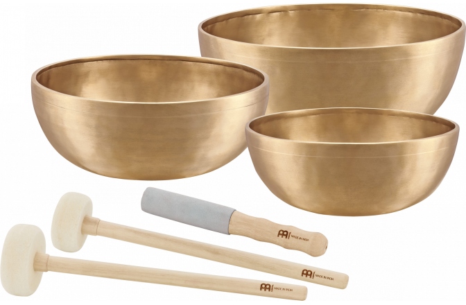 Boluri de meditaţie  Meinl Singing Bowl Set - ENERGY SERIES - Consists of: 3 Singing Bowls