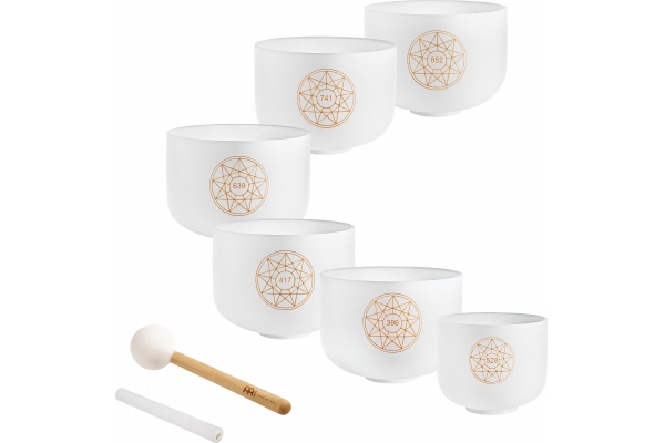 Solfeggio Crystal Singing Bowl Set