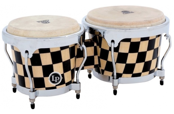 Bongo Latin Percussion Bongo Aspire Accent Checkerboard LPA601-CHCK