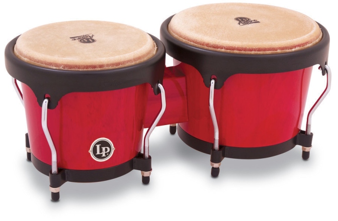 Bongo Latin Percussion Bongo Aspire Red Wood LPA601-RW
