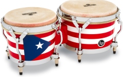 Bongo  Latin Percussion Bongo Matador Wood Puerto Rican Flag