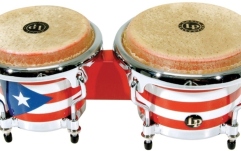 Bongo Latin Percussion Bongo Mini Tunable Puerto Rican Flag