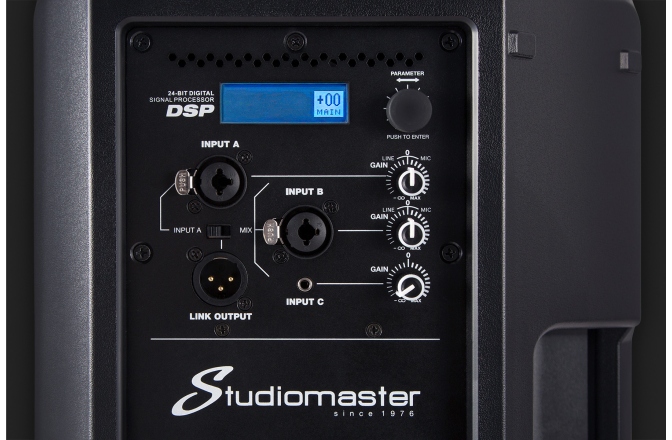 Boxă activă 1400W Bluetooth DSP Studiomaster VORTEX 15A